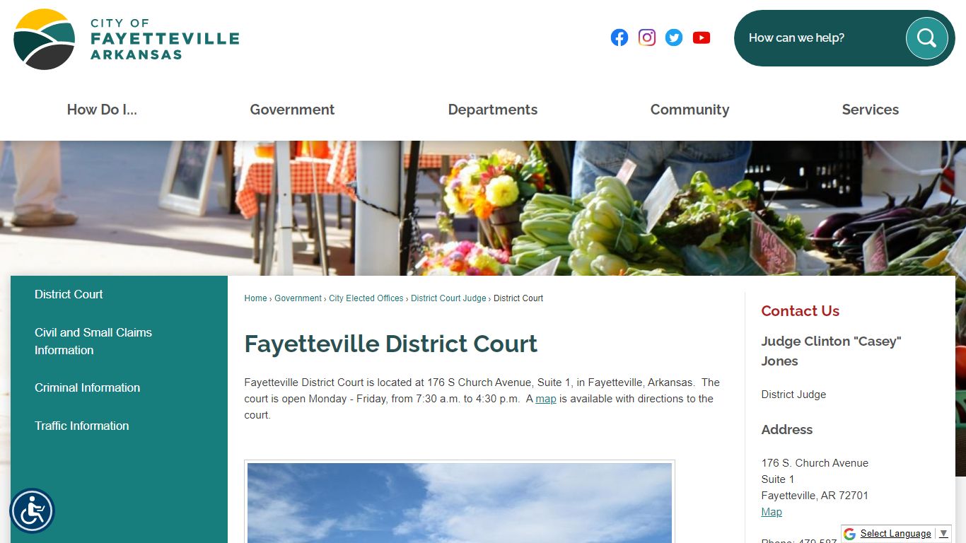 Fayetteville District Court | Fayetteville, AR - Official Website